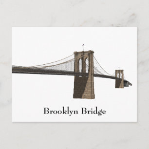 Briefkaart: Brooklyn Bridge: New York City Briefkaart