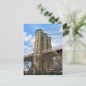 Briefkaart Brooklyn Bridge Tower (Staand voorkant)