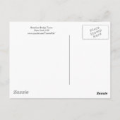 Briefkaart Brooklyn Bridge Tower (Achterkant)