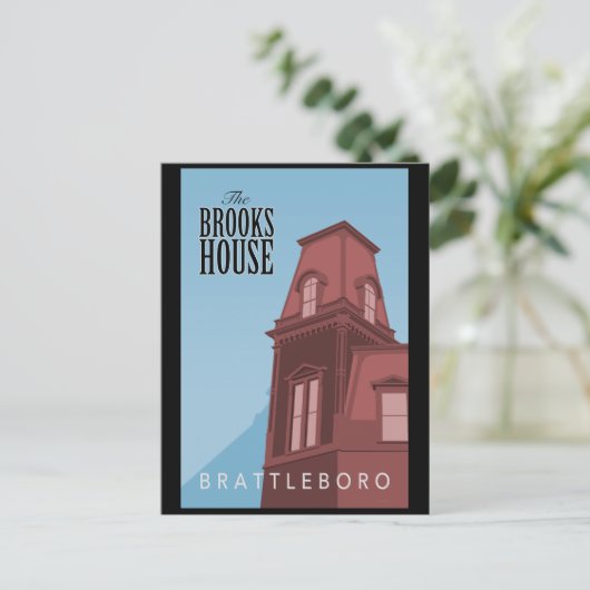 Briefkaart Brooks House Hotel (Staand voorkant)