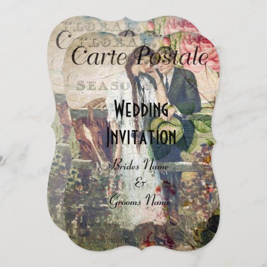 briefkaart bruiloft (Voorkant / Achterkant)