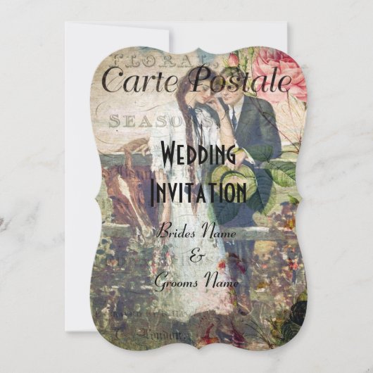 briefkaart bruiloft (Voorkant)