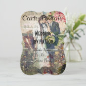 briefkaart bruiloft (Staand voorkant)