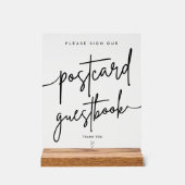 Briefkaart bruiloft gastenboek Acryl teken Acryl Bord (Voorkant)