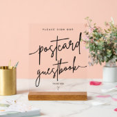 Briefkaart bruiloft gastenboek Acryl teken Acryl Bord (Huwelijk)