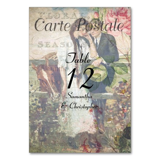 briefkaart bruiloft kaart (Voorkant)