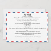 Briefkaart bruiloft uitnodiging - Bestemming bruil (Achterkant)