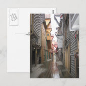 Briefkaart: Bryggen Walkway, Bergen, Noorwegen Briefkaart (Voorkant / Achterkant)