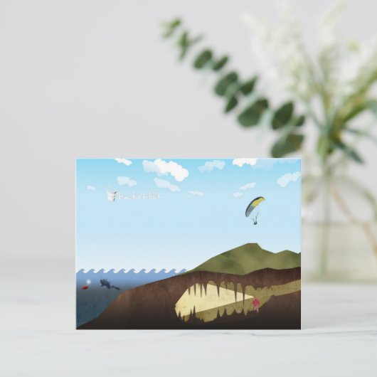 Briefkaart Bucket List (Staand voorkant)