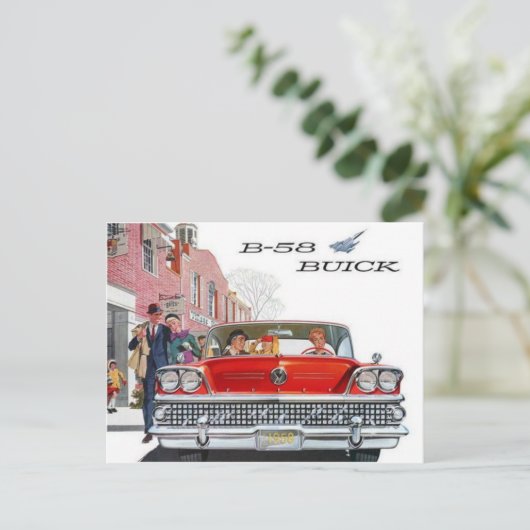  Briefkaart Buick ad (Staand voorkant)