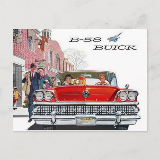 Briefkaart Buick ad (Voorkant)