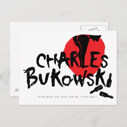 Briefkaart Bukowski (Voorkant / Achterkant)
