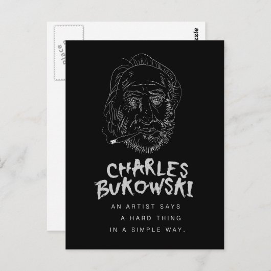 Briefkaart Bukowski (Voorkant / Achterkant)