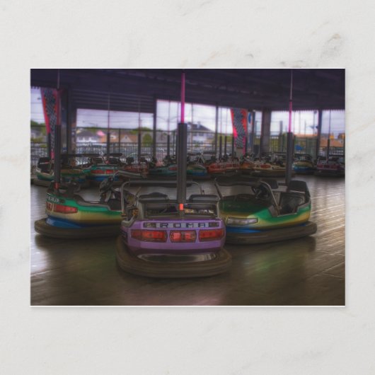 briefkaart "Bumper Cars" (Voorkant)
