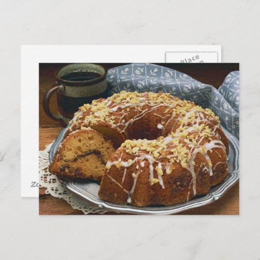 BRIEFKAART BUNDT COFFEE CAKE (Voorkant / Achterkant)