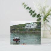 Briefkaart Burgh Island Hotel, Devon, Engeland (Staand voorkant)