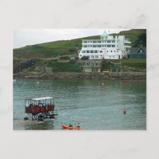 Briefkaart Burgh Island Hotel, Devon, Engeland (Voorkant)