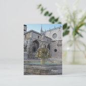 Briefkaart Burgos Cathedral Fountain (Staand voorkant)