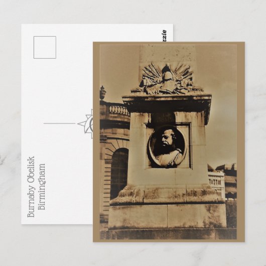 Briefkaart Burnaby Obelisk (Voorkant / Achterkant)