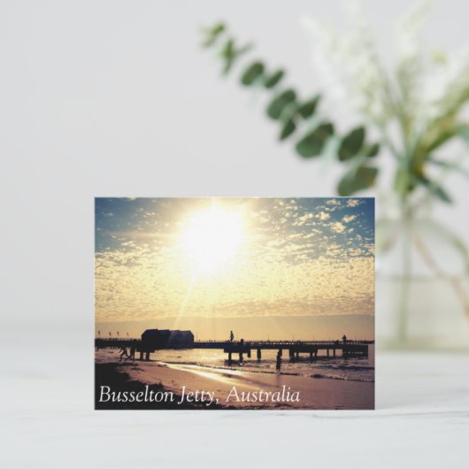 Briefkaart Busselton Australië (Staand voorkant)