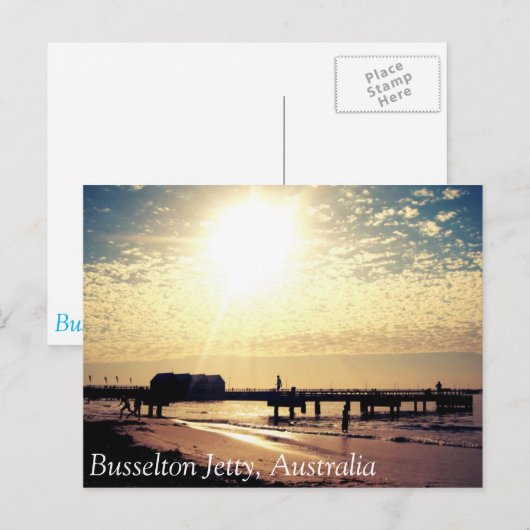 Briefkaart Busselton Australië (Voorkant / Achterkant)