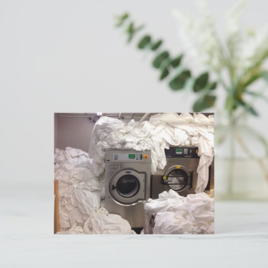 briefkaart "BUSY" (Staand voorkant)