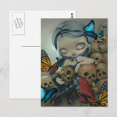 briefkaart "Butterflies" en "Botten" (Voorkant / Achterkant)