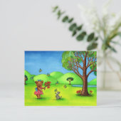 briefkaart "Butterfly Kisses" (Staand voorkant)