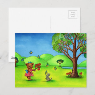 briefkaart "Butterfly Kisses"