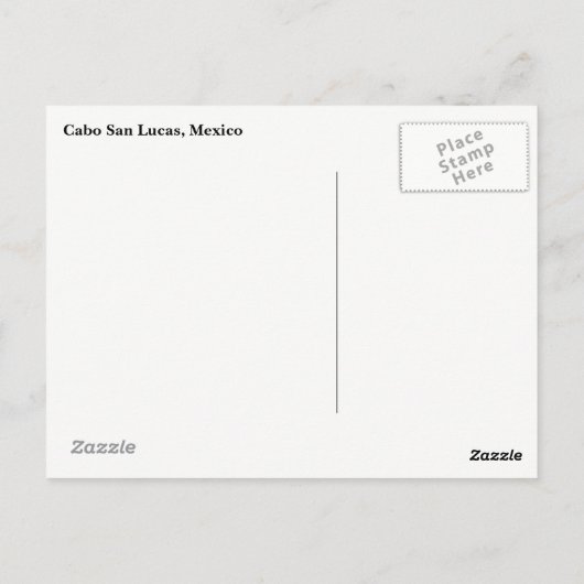 Briefkaart Cabo San Lucas (Achterkant)