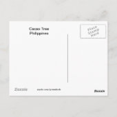 Briefkaart Cacao-bomen (Achterkant)