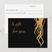 Briefkaart Cadeaubon (Voorkant / Achterkant)