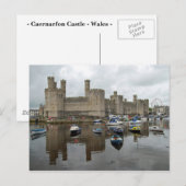 Briefkaart Caernarfon Castle (Voorkant / Achterkant)