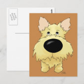 Briefkaart Cairn Terrier (Voorkant / Achterkant)