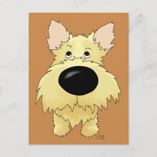 Briefkaart Cairn Terrier (Voorkant)
