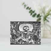 Briefkaart Calavera Oaxaquena (Staand voorkant)