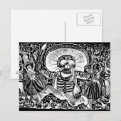 Briefkaart Calavera Oaxaquena (Voorkant / Achterkant)