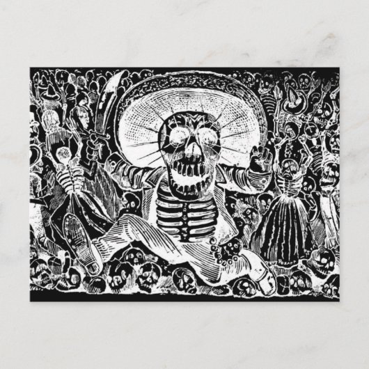 Briefkaart Calavera Oaxaquena (Voorkant)