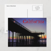 Briefkaart California Pier (Voorkant / Achterkant)