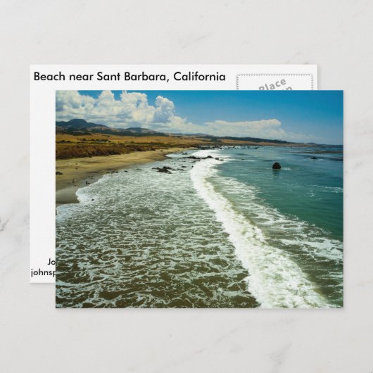 Briefkaart California strand SB (Voorkant / Achterkant)