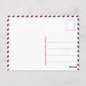 Briefkaart "Californië" (Achterkant)