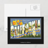  briefkaart Californië (Voorkant / Achterkant)