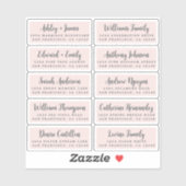 Briefkaart Calligrafie Weddenschap Adresetiketten Sticker (Vel)