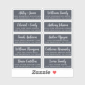 Briefkaart Calligrafie Weddenschap Adresetiketten Sticker (Vel)