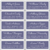 Briefkaart Calligrafie Weddenschap Adresetiketten Sticker (Voorkant)