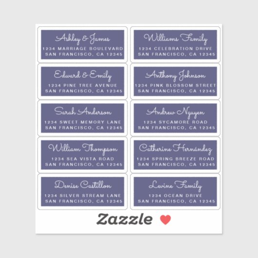 Briefkaart Calligrafie Weddenschap Adresetiketten Sticker (Vel)