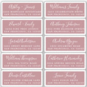 Briefkaart Calligrafie Weddenschap Adresetiketten Sticker (Voorkant)