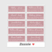 Briefkaart Calligrafie Weddenschap Adresetiketten Sticker (Vel)