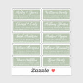 Briefkaart Calligrafie Weddenschap Adresetiketten Sticker (Vel)