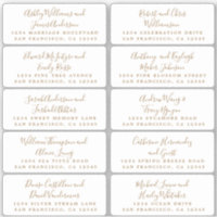 Briefkaart Calligrafie Weddenschap Adresetiketten